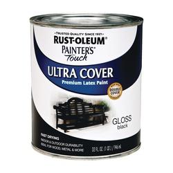 RUST-OLEUM PAINTERS Touch 1979502 Brush-On Paint Gloss Black 1 qt Can