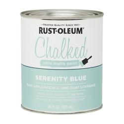 RUST-OLEUM Chalked 285139 Chalked Paint Ultra Matte Serenity Blue 30 oz