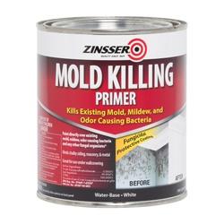 ZINSSER 276087 Mold Killing Primer Flat White 1 qt Can