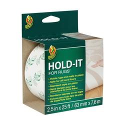 Duck 519244 Hold It Rug Tape 25 ft L 2-1/2 in W White