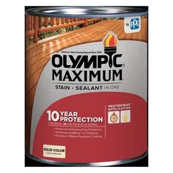 Olympic MAXIMUM 79601A-01 Stain and Sealant White Liquid 1 gal