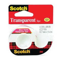 Scotch 144 Office Tape 450 in L 1/2 in W Acetate Backing