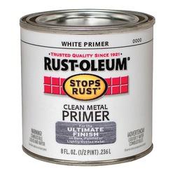 RUST-OLEUM STOPS RUST 7780730 Clean Metal Primer Flat White 0.5 pt