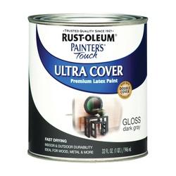 RUST-OLEUM PAINTERS Touch 1986502 Brush-On Paint Gloss Dark Gray 1 qt