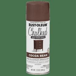 RUST-OLEUM CHALKY 329194 Paint Ultra Matte Cocoa Bean 12 oz Aerosol Can
