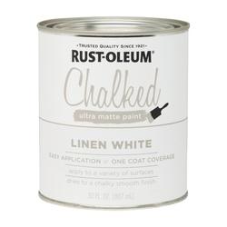 RUST-OLEUM Chalked 285140 Chalked Paint Ultra Matte Linen White 30 oz