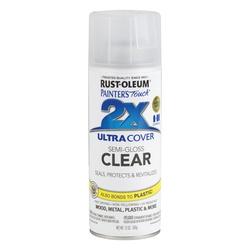 RUST-OLEUM PAINTERS Touch 249859 Clear Spray Paint Semi-Gloss Clear 12
