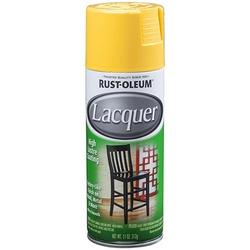 RUST-OLEUM 330524 Lacquer Spray Gloss Yellow 11 oz Aerosol Can