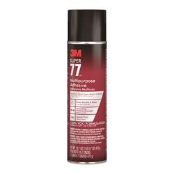 3M Super 77 77-24VOC30 Spray Adhesive Liquid Solvent Clear 16.7 oz Can