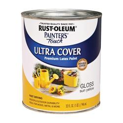 RUST-OLEUM PAINTERS Touch 1945502 Brush-On Paint Gloss Sun Yellow 1 qt