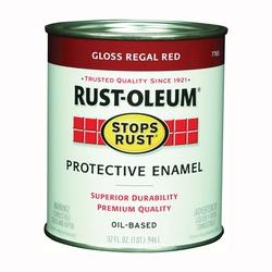 RUST-OLEUM STOPS RUST 7765502 Protective Enamel Gloss Regal Red 1 qt Can