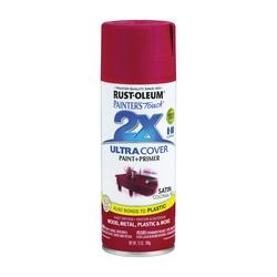 RUST-OLEUM PAINTERS Touch 249082 Satin Spray Paint Satin Colonial Red 12