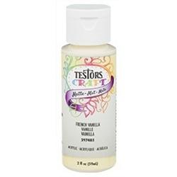 TESTORS 297485 Craft Paint Matte French Vanilla 2 oz Bottle