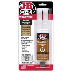 J-B WELD WOODWELD 50151 Epoxy Adhesive Tan Solid 0.85 mL Syringe