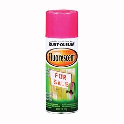 RUST-OLEUM 1959830 Fluorescent Spray Paint Flat/Matte Fluorescent Pink 11