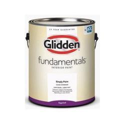 Glidden Fundamentals GLFIN20MB/01 Paint, Eggshell, Midtone Tint Base, 1 gal