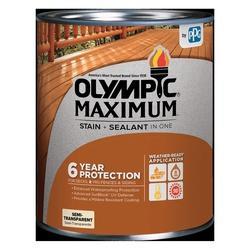 Olympic MAXIMUM 79550A-01 Stain and Sealant Semi-Transparent Neutral Base