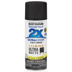 RUST-OLEUM PAINTERS Touch 2X ULTRA COVER 331182 Spray Paint Matte Black