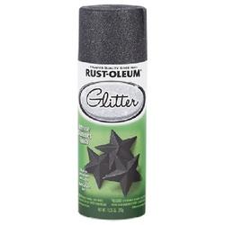 RUST-OLEUM 299424 Glitter Spray Paint Gloss Midnight Black 10.25 oz