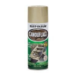 RUST-OLEUM 263653 Camouflage Spray Paint Ultra Flat Sand 12 oz Aerosol