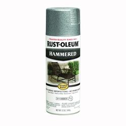 RUST-OLEUM STOPS RUST 7213830 Spray Paint Hammered Silver 12 oz Aerosol