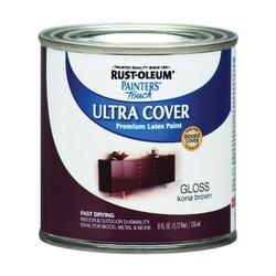 RUST-OLEUM PAINTERS Touch 1977730 Brush-On Paint Gloss Kona Brown 0.5 pt