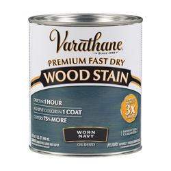 VARATHANE 297428 Wood Stain Worn Navy Liquid 1 qt Can