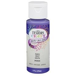 TESTORS 292425A Craft Paint Matte Purple 2 oz Bottle