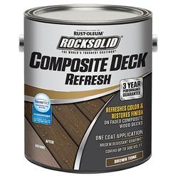 RockSolid 350060 Composite Deck Refresh Brown Liquid 1 gal Can