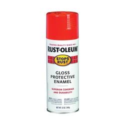 RUST-OLEUM STOPS RUST 214084 Protective Enamel Spray Paint Gloss Orange