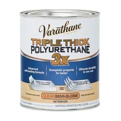 VARATHANE 284472 Polyurethane Paint Semi-Gloss Liquid Clear 1 qt Can