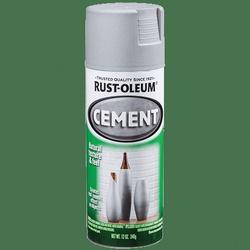 RUST-OLEUM 323384 Cement Spray Paint Flat Matte Gray 12 oz Can
