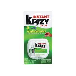 Krazy Glue KG58248SN Single-Use Tubes Liquid Irritating Clear 0.5 oz