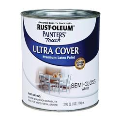 RUST-OLEUM PAINTERS Touch 1993502 Brush-On Paint Semi-Gloss White 1 qt