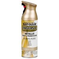 Universal 330504 Spray Paint Metallic Gilded Brass 11 oz Aerosol Can