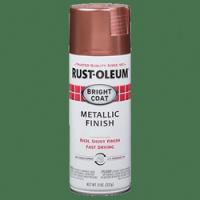 RUST-OLEUM STOPS RUST Bright Coat 331255 Metallic Finish Spray Rose 11 oz