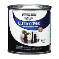 RUST-OLEUM PAINTERS Touch 1976730 Brush-On Paint Flat Black 0.5 pt Can