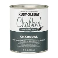 RUST-OLEUM Chalked 285144 Chalked Paint Ultra Matte Charcoal 30 oz Pint