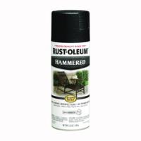 RUST-OLEUM STOPS RUST 7215830 Spray Paint Hammered Black 12 oz Aerosol