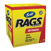 Scott 75260 Painters Rag 10 x 12 in Cellulose Fiber White