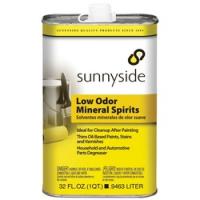 SUNNYSIDE 80332 Low Odor Mineral Spirits Liquid Petroleum Clear 1 qt