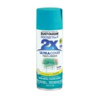 RUST-OLEUM PAINTERS Touch 257461 Satin Spray Paint Satin Lagoon 12 oz
