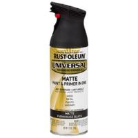 Universal 330505 Spray Paint Flat Farmhouse Black 12 oz Aerosol Can