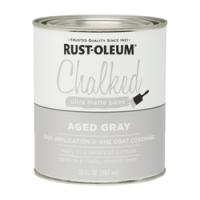 RUST-OLEUM Chalked 285143 Chalked Paint Ultra Matte Aged Gray 30 oz Pint