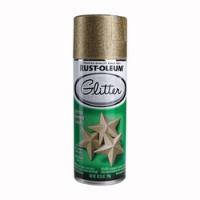 RUST-OLEUM 267689 Glitter Spray Paint Shimmer Gold 10.25 oz Aerosol Can