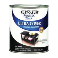 RUST-OLEUM PAINTERS Touch 1974502 Brush-On Paint Semi-Gloss Black 1 qt