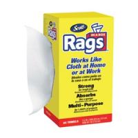 Scott 75240 Painters Rag 10.4 x 11 in Cellulose Fiber White