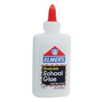 Elmers E304 School Glue White 4 oz Bottle