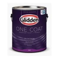 Glidden ONE COAT GLOEX40WB Series GLOEX40DB/01 Paint and Primer, Satin,
