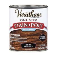 VARATHANE 337037 Stain and Polyurethane Dark Walnut Liquid 1 qt
